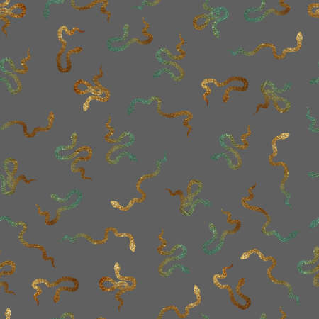 snakes bicolor gradient seamless patternの写真素材