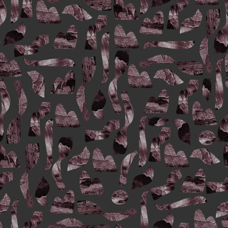 abstract seamless pattern of paint stains boho shapes