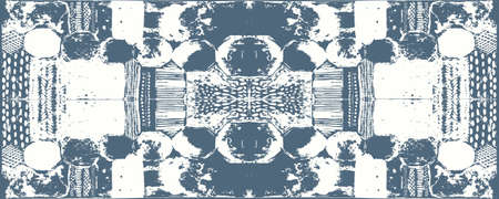 fractal with abstract spots vector pattern