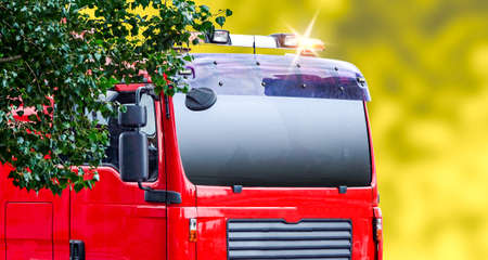 truck on the road
