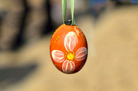 Easter egg on the treeの写真素材