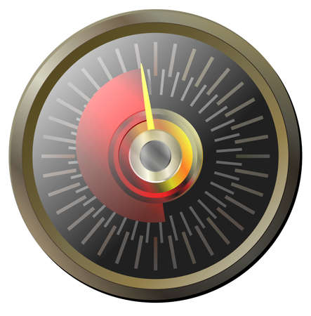 illustration of a metal meterのイラスト素材