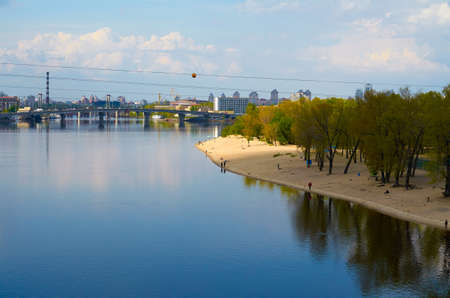 Kiev cityscape view of River Dnieper
