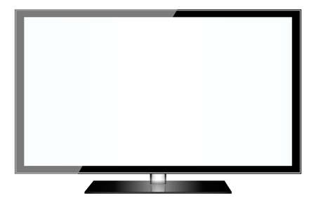 TV flat screen lcd plasma realistic vector illustrationのイラスト素材