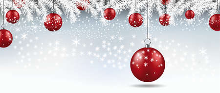 Background with Christmas balls.のイラスト素材