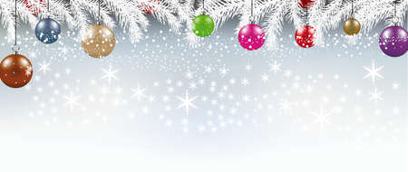 Background with Christmas balls.のイラスト素材