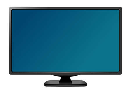 TV flat, screen lcd plasma. Realistic vector illustrationのイラスト素材