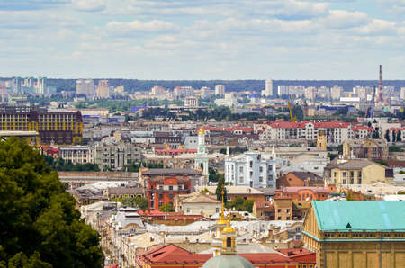 View of Kiev from an observation point over the Dnieper. Ukraineの写真素材