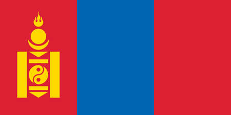 flag of Mongolia Vector illustrationのイラスト素材