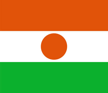 flag of Niger Vector illustrationのイラスト素材