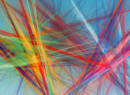 Random chaotic lines abstract geometric pattern  texture. Modern, contemporary art-like illustrationの写真素材