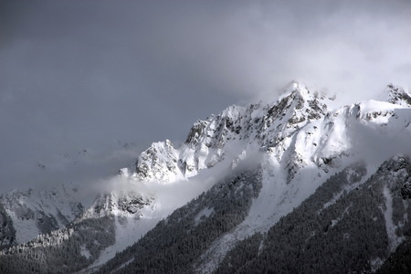 Stone Pillar peak in Rose Khutor. Altitude 2509m.