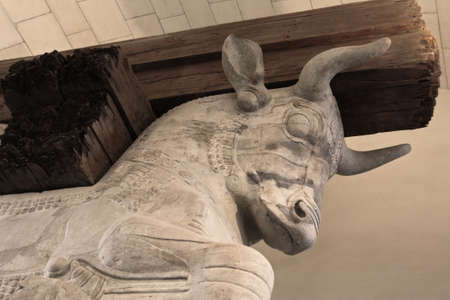 Persian Achaemenid Column from Persepolis of Iranの写真素材