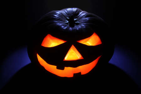 Scary Halloween Lanternの写真素材