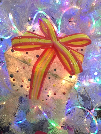 A light Christmas presentの素材