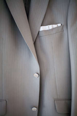 Detailed shot of businessman getting ready. High quality photo