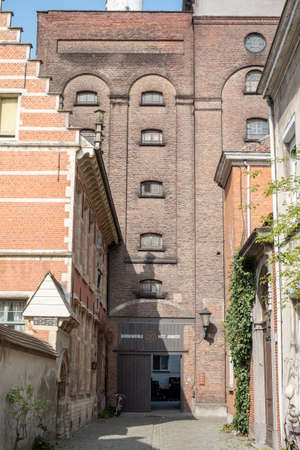 MECHELEN, Malin, Antwerp, BELGIUM, March 28, 2022, Belgian beer brewery Het Anker in Mechelen, Malin, seen from the streets of the old large beguinage . High quality photoのeditorial素材