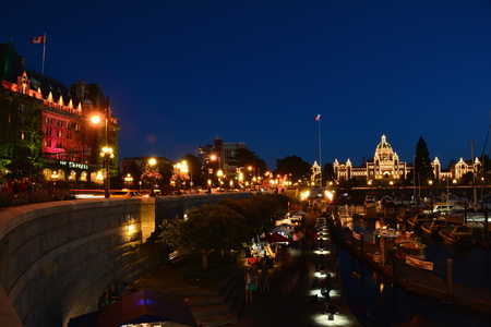 Inner harbor in Victoria British Columbia Canadaのeditorial素材