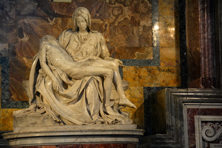Michelangelo's Pieta,Vatican,Rome Italyのeditorial素材