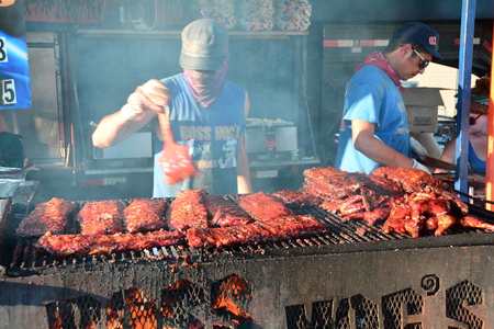 Rib fest, Victoria BC, Canada,The annual rib fest brings thousands of meat lovers each year to this yummy event.のeditorial素材