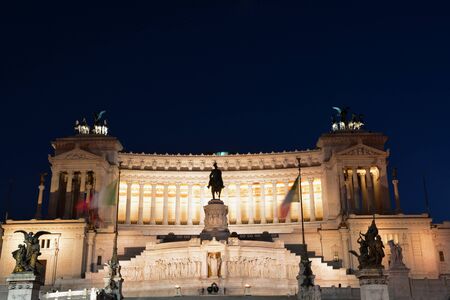 The Vittorio Emanuele monument, Rome Italy.の写真素材