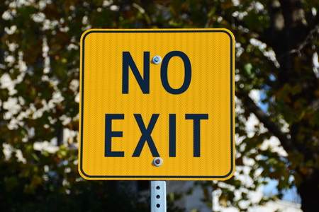No exit signの写真素材