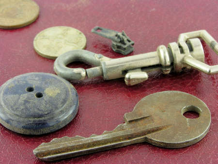 Old things. A composition. A close up.