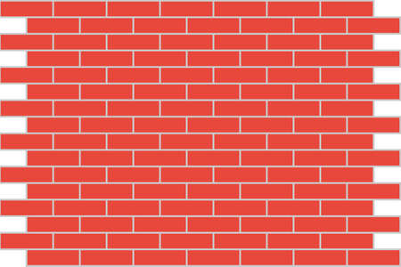 Wall from a red brick. A background. A vector illustration. のイラスト素材