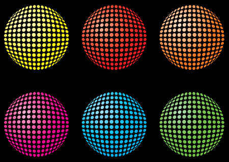 Abstract is tiles sphere. Vector illustration.のイラスト素材