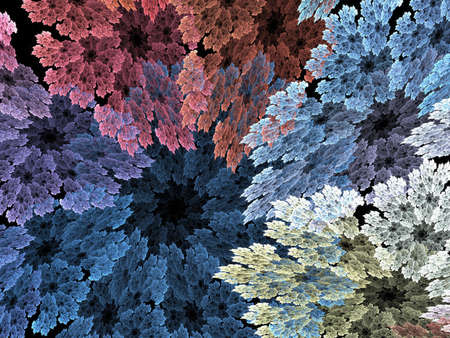 Abstract background. Multicolor palette. Raster fractal graphics.の写真素材
