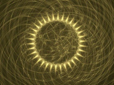 Abstract background. Yellow palette. Raster fractal graphics.