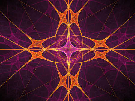 Abstract background. Purple - orange palette. Raster fractal graphics.の写真素材