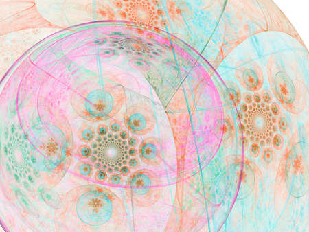 Abstract background. Light multicolor palette. Raster fractal graphics.の写真素材
