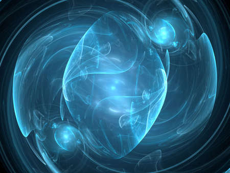 Abstract background. Blue palette. Raster fractal graphics.
