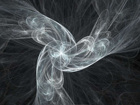 Abstract background. White - gray palette. Raster fractal graphics.の写真素材