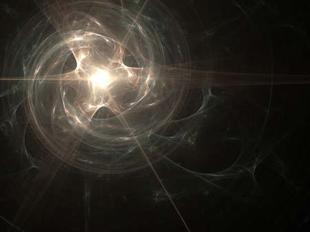 Abstract background. Yellow - gray palette. Raster fractal graphics.