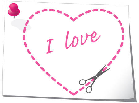 Valentine greeting card. Vector illustration.のイラスト素材