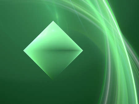 Abstract background. White - green palette. Raster fractal graphics.の写真素材