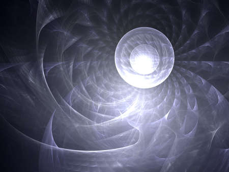 Abstract background. White - gray palette. Raster fractal graphics.の写真素材