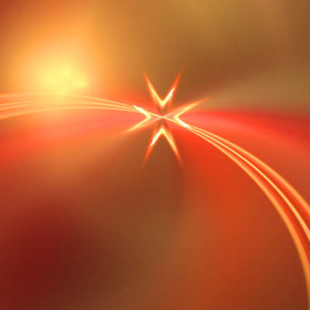 Abstract background. Yellow - orange palette. Raster fractal graphics.の写真素材