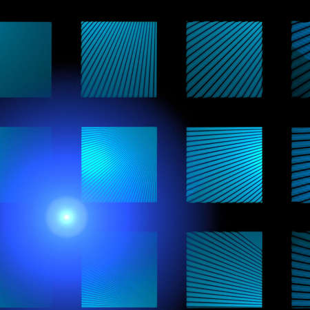 Abstract background. Blue - black palette. Raster fractal graphics.の写真素材
