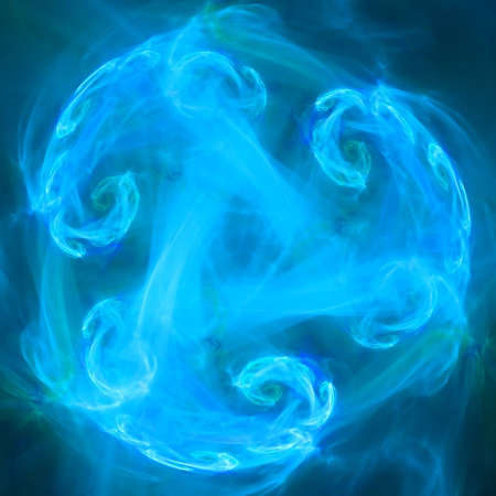 Abstract background. Blue palette. Raster fractal graphics.