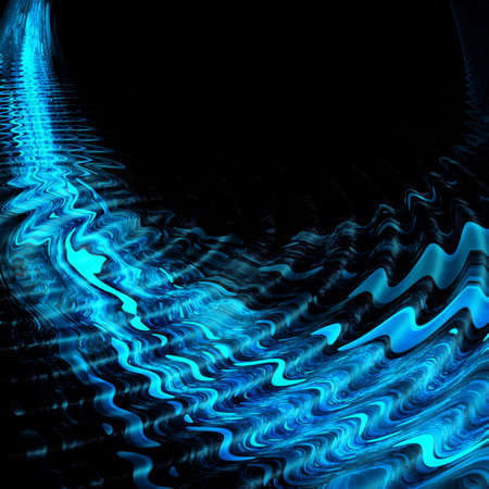 Abstract background. Blue - black palette. Raster fractal graphics.の写真素材