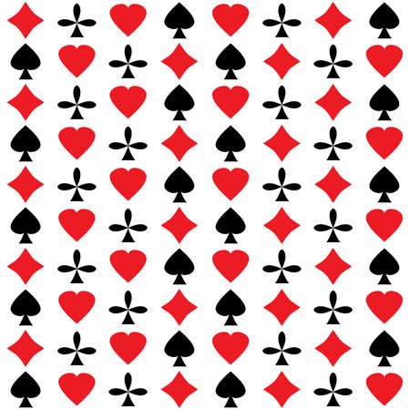 Leisure card symbols. Seamless abstract pattern. Vector illustration.のイラスト素材