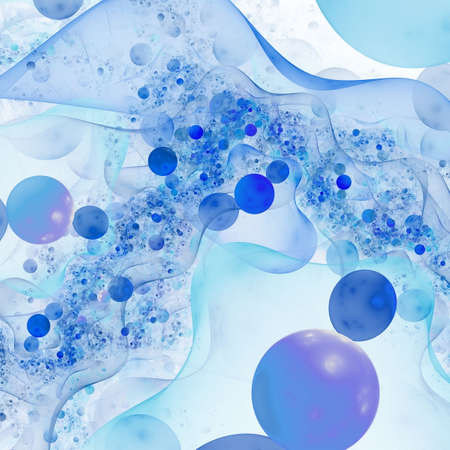 Abstract background. Blue - purple palette. Raster fractal graphics.