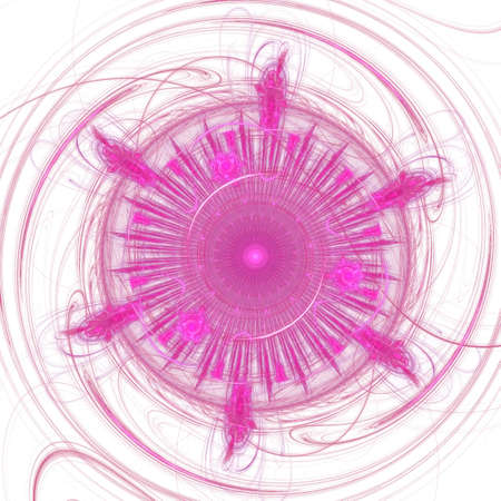 Abstract elegance background. White - purple palette. Raster fractal graphics.の写真素材