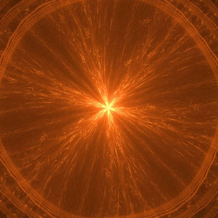 Abstract elegance background. Orange - yellow palette. Raster fractal graphics.の写真素材