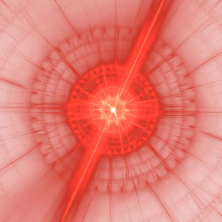 Abstract elegance background. Red - orange palette. Raster fractal graphics.の写真素材