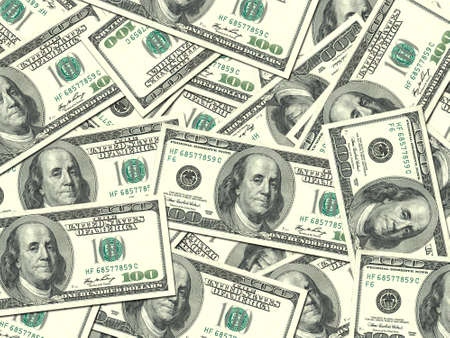 Abstract background of money pile 100 USA dollars bills for your design. Studio photography. Abstract background of money pile 100 USA dollars bills for your design. Studio photography.