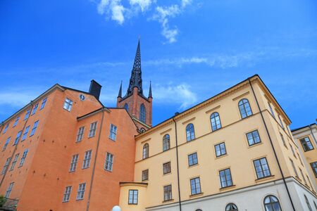 Architecture view of old central Stockholm, Sweden.の写真素材
